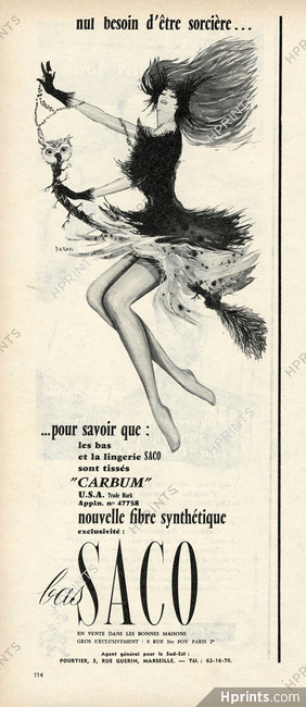 Saco (Hosiery, Stockings) 1958 Sorcière, Witch, Darnel