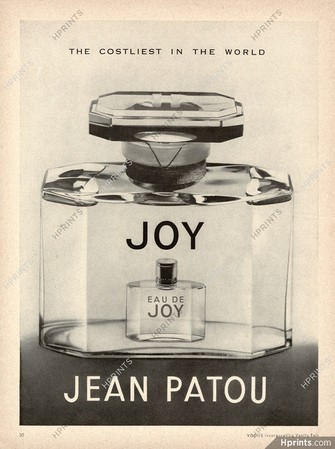 Jean Patou (Perfumes) 1961 Joy