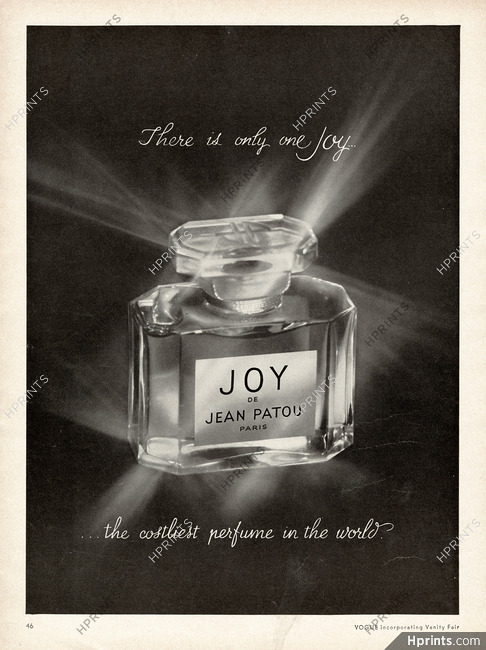 Jean Patou (Perfumes) 1962 Joy
