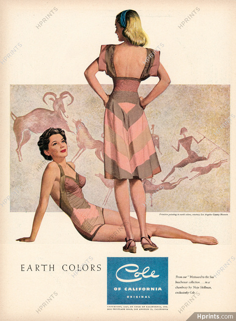 Cole of California (Swimwear) 1947 Beachwear