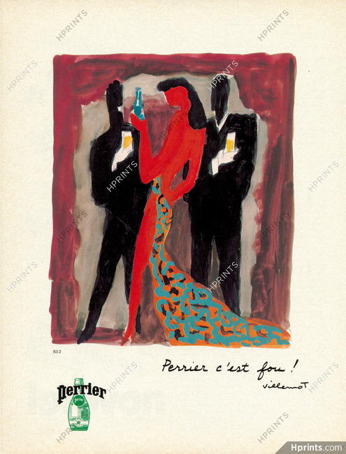 Perrier (Water) 1983 Perrier C'est Fou ! Bernard Villemot