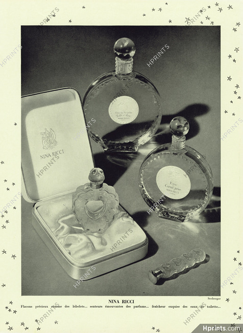 Nina Ricci (Perfumes) 1952 Coeur-Joie, Eau de Coeur-Joie, Eau de Toilette Fille d'Ève, Photo Seeberger