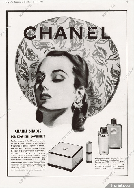 Chanel (Cosmetics) 1941 Face Powder, Lipstick