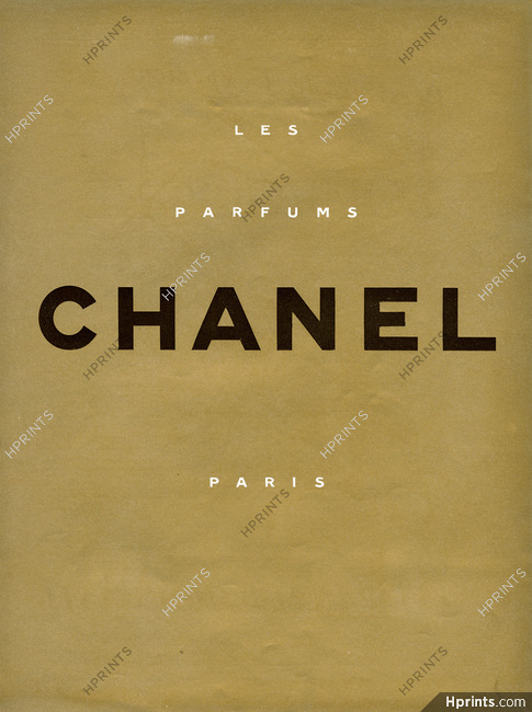 Chanel (Perfumes) 1953 Les Parfums Chanel Paris, Gold