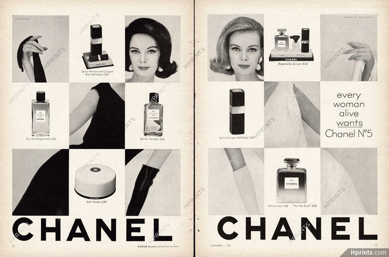 1962 Chanel No 5 Perfume-what Every Woman Alive Wants-original 
