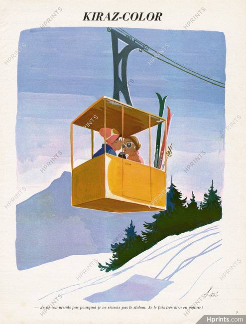 Edmond Kiraz 1971 Kiraz-Color, Cable Railway, Skiing, Winter Sports