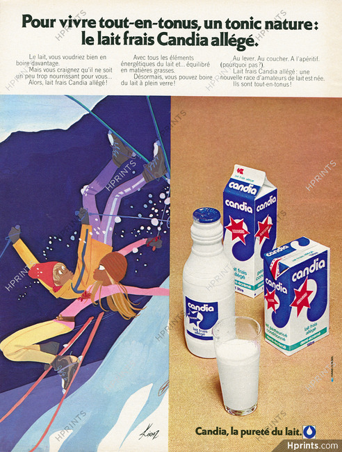 Candia (Milk) 1972 Edmond Kiraz, Ski