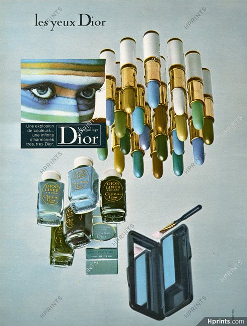 Maquillage Dior (Cosmetics) 1970 Les Yeux Dior, Bleu Pastel, Eye Liner
