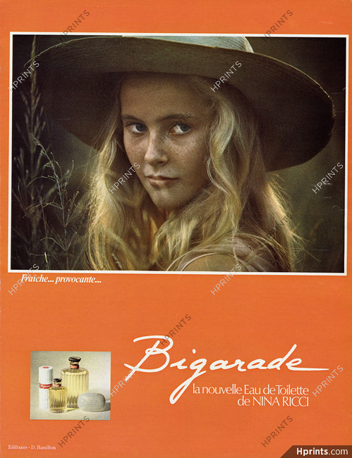 Nina Ricci (Perfumes) 1973 Bigarade, Photo David Hamilton
