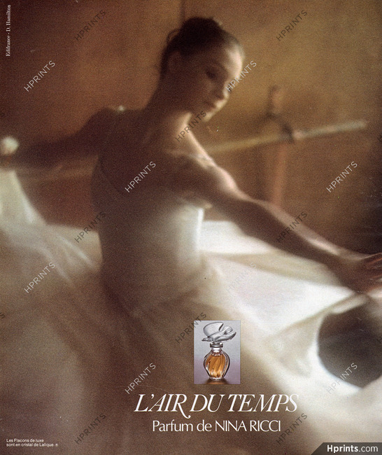 Nina Ricci (Perfumes) 1978 L'Air du Temps, Ballerina, Photo David Hamilton