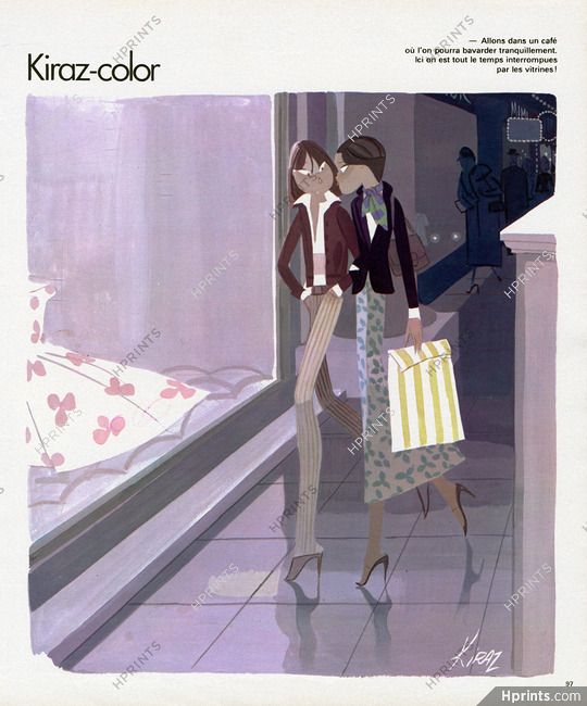 Edmond Kiraz 1978 Vitrines, Les Parisiennes, Kiraz-Color