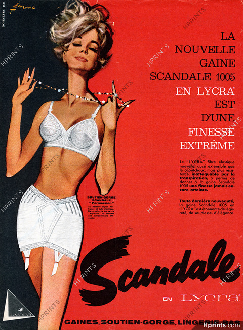 Scandale 1962 Girdle 1005 Lycra, Bra, Pierre Couronne (version B)