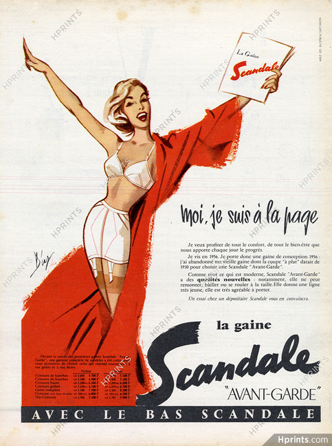 Scandale (Lingerie) 1956 Gaine "Avant-Garde", Girdle, Diaz