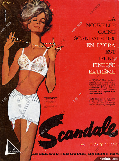 Scandale 1962 Girdle 1005 Lycra, Bra, Pierre Couronne (version A)