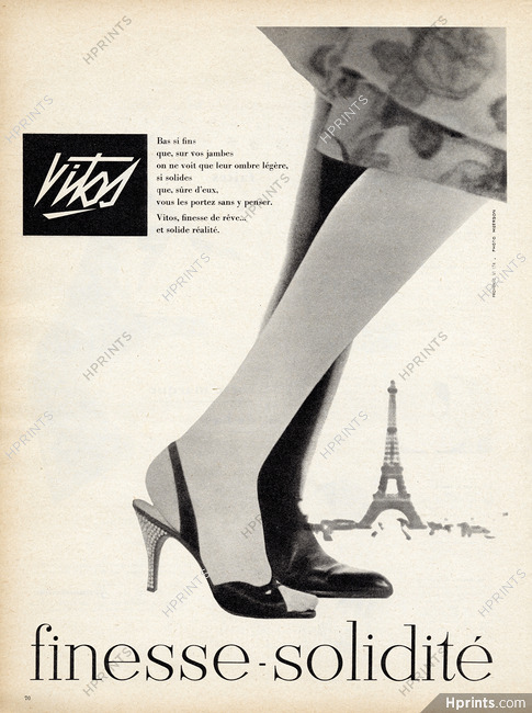 Vitos (Stockings) 1958 Eiffel Tower, Photo Meerson