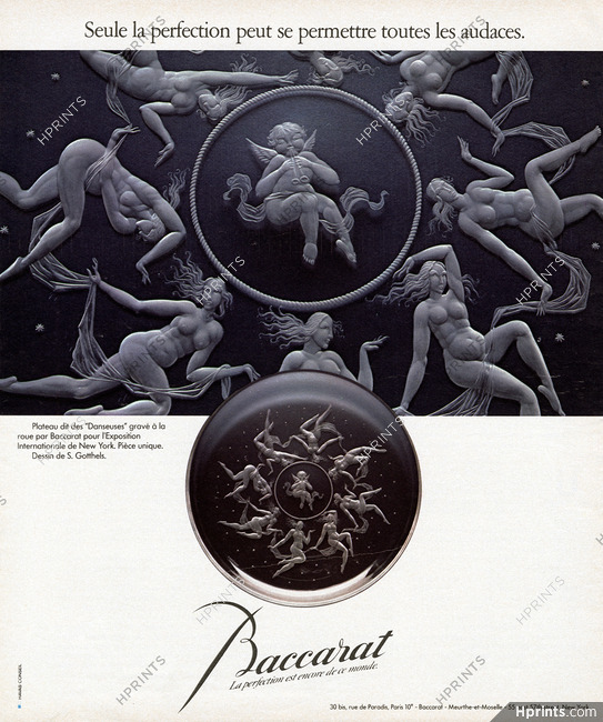 Baccarat 1978 Danseuses, Dessin de S. Gotthels