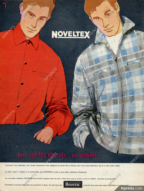 Noveltex (Clothing) 1957 René Gruau (L)