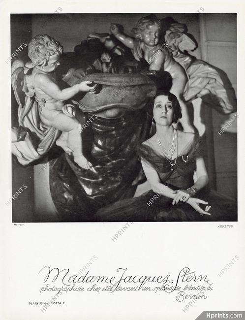 Ardanse 1935 Mme Jacques Stern Portrait, Photo Harry Meerson