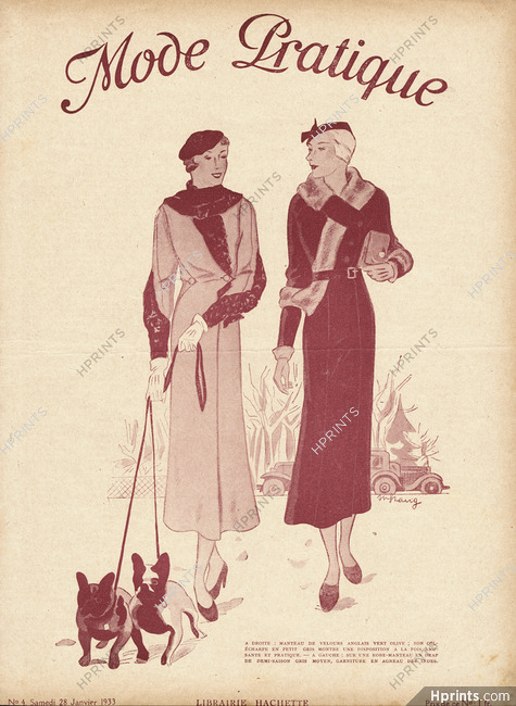 French Bulldog 1933 Mode Pratique Cover