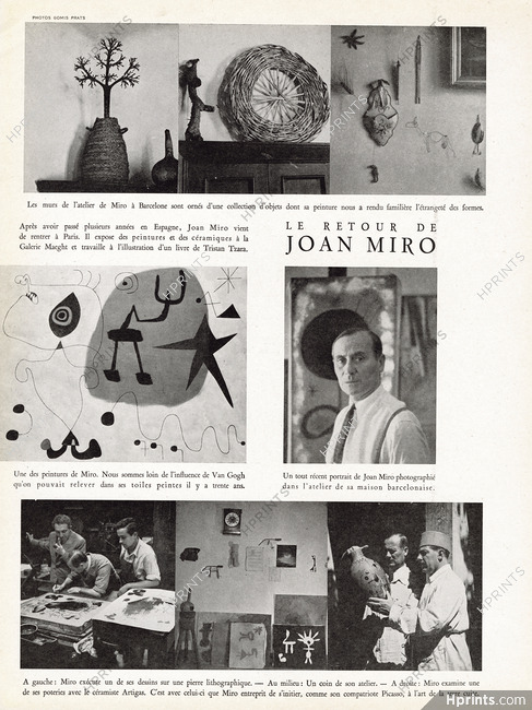 Le Retour de Joan Miro 1948 Artigas, Poteries, Photos Gomis Prats