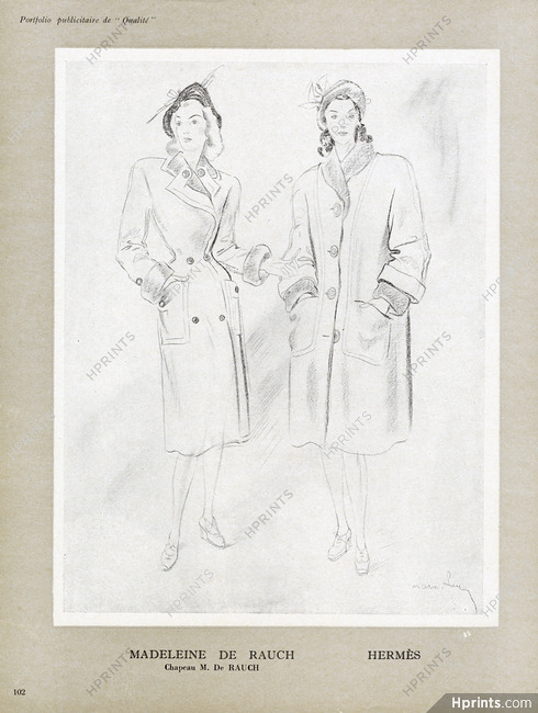 Madeleine de Rauch, Hermès 1946 Marc-Luc