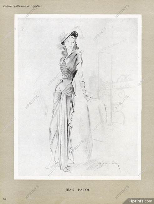 Jean Patou 1946 Evening Dress, Marc-Luc