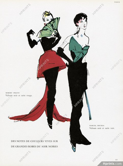 Robert Piguet, Marcel Rochas 1949 Evening Dress, Tom Keogh