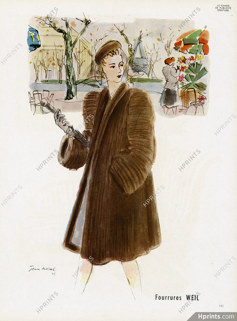 Fourrures Weil 1945 Fur Coat, Jean Moral