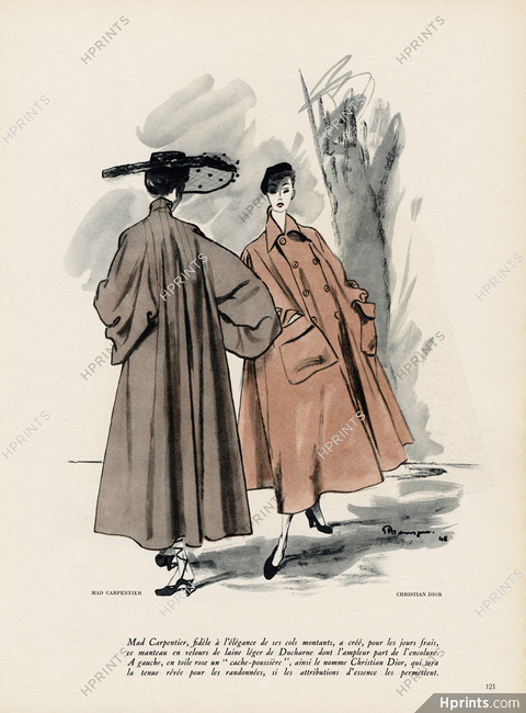 Mad Carpentier & Christian Dior 1948 Velvet Ducharne, Pierre Mourgue