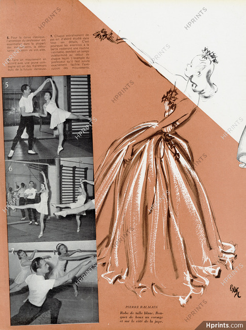 Pierre Balmain 1945 Ballet Dancers, Fernando Bosc