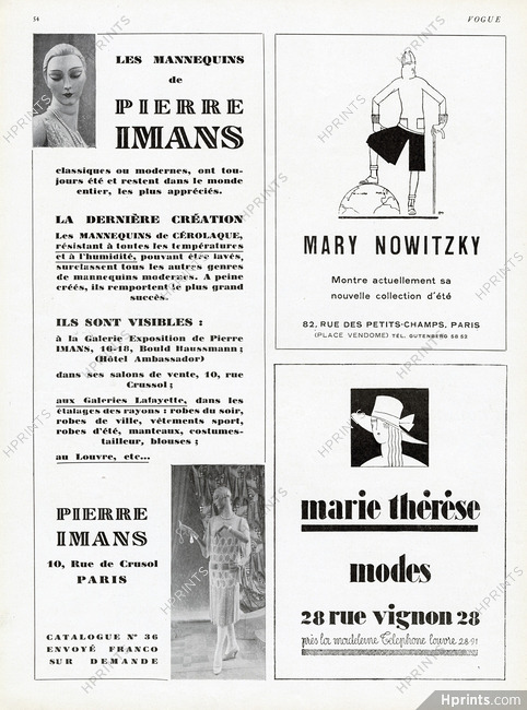 Pierre Imans, Marie Nowitzky 1928
