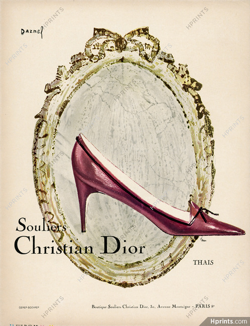 Christian Dior (Shoes) 1964 Thais, Eliza Fenn, Darnel