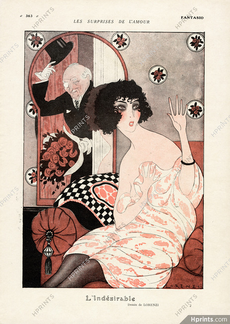 Fabius Lorenzi 1919 ''L'Indésirable'' Courtisane