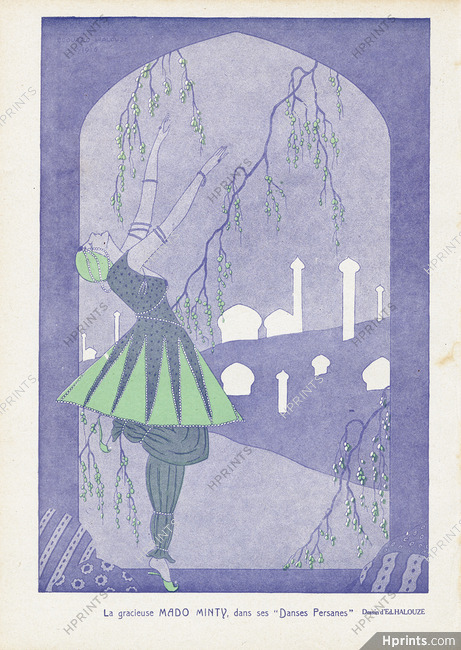 La gracieuse Mado Minty, 1916 - Edouard Halouze Persian Dancer