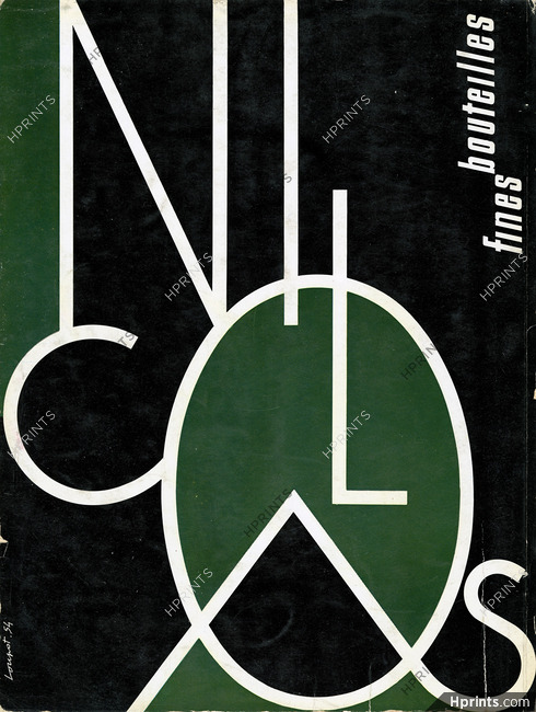 Nicolas (Drinks) 1954 Charles Loupot