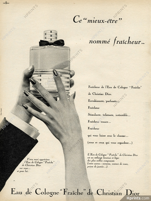 Christian Dior (Perfumes) 1958 Eau de Cologne Fraîche