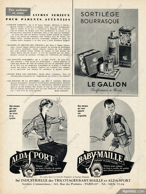 Le Galion (Perfumes) 1955 Sortilège, Bourrasque
