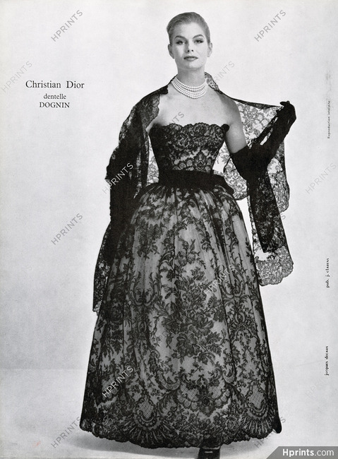 Christian Dior 1956 Dognin Lace, Photo Decaux