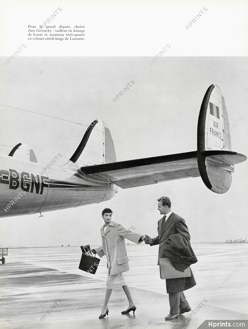 Givenchy 1955 Airplane Fashion Photography