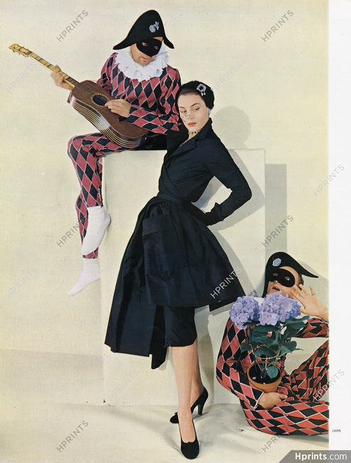 Christian Dior 1950 Harlequin, Photo Henry Clarke