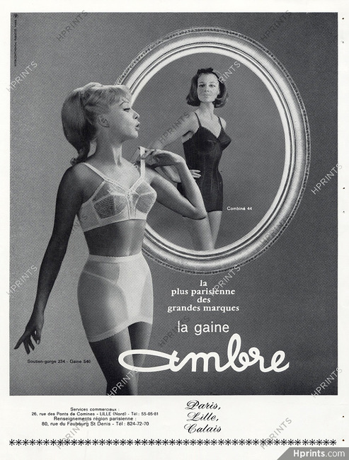 Ambre 1965 Girdle, Corselette — Advertisement