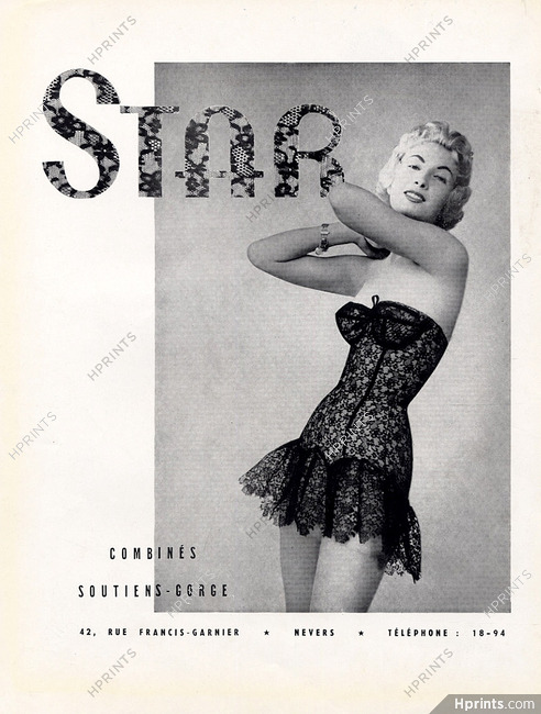 Star (Lingerie) 1957 Combiné