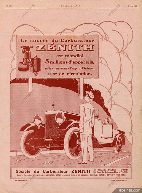 Zenith (Carburetors) 1924 Hemjic