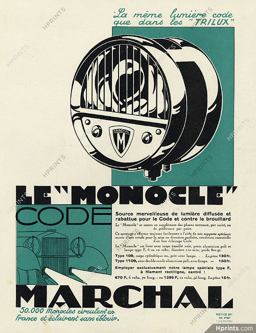Marchal 1928 Le ''Monocle''