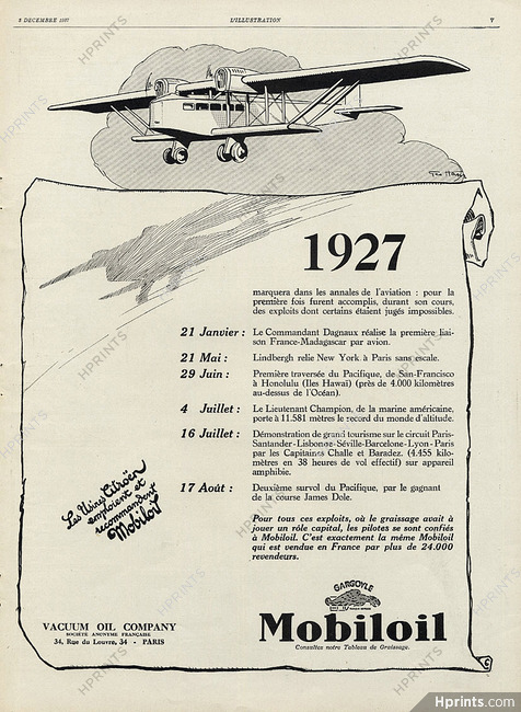 Mobiloil 1927 Geo Ham, Airplane