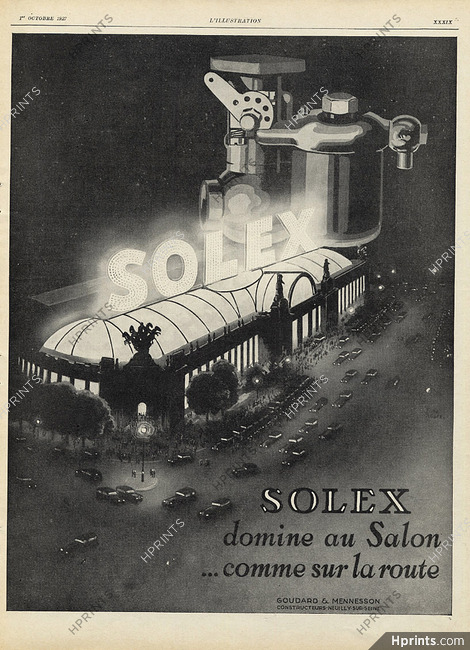Solex (Ets Goudard & Mennesson) 1927 Théo Roger, Grand Palais