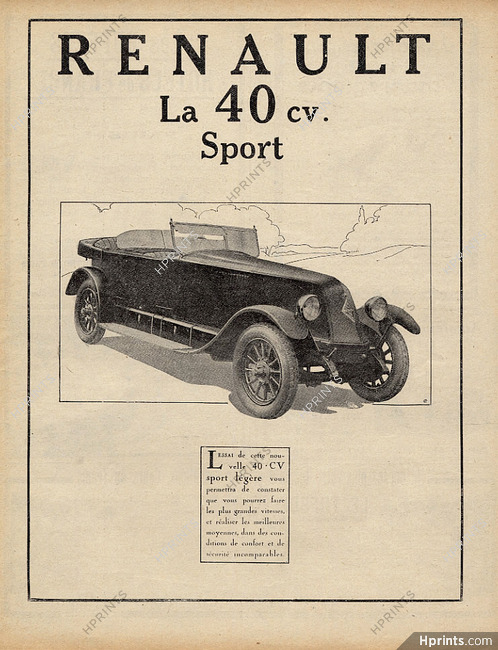 Renault 1925 Model 40 CV Sport