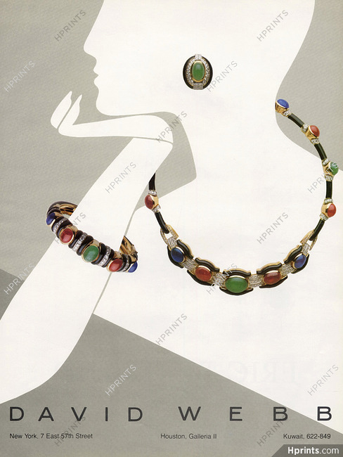 David Webb (Jewels) 1983 Necklace, Bracelet, Earrings