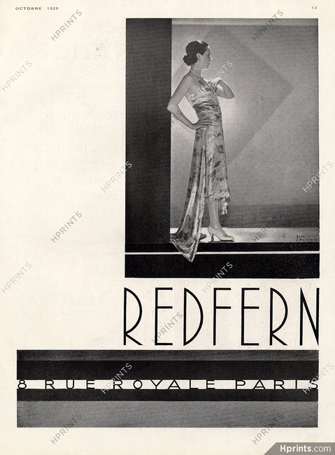 Redfern 1929 Evening Gown, Art Deco, Photo Scaioni