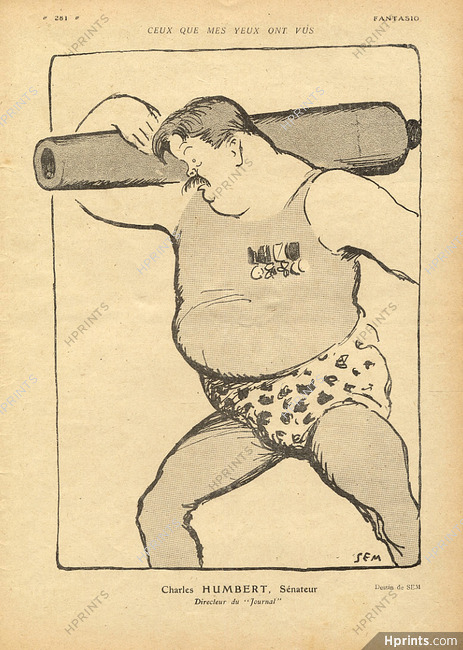 Sem 1917 Charles Humbert, Caricature